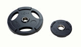 Schwarze Olympic PU Hantelscheiben 50mm mit Griff - verschiedene Gewichte